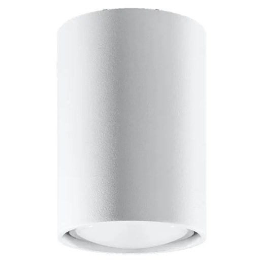 Biały minimalistyczny plafon tuba - S243 N0-S53 ze sklepu Edinos.pl w kategorii Lampy sufitowe - zdjęcie 172208549