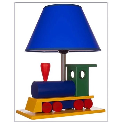 Kolorowa lampka dla dzieci na biurko lokomotywa - S189-Skarlet Lumes One Size Edinos.pl