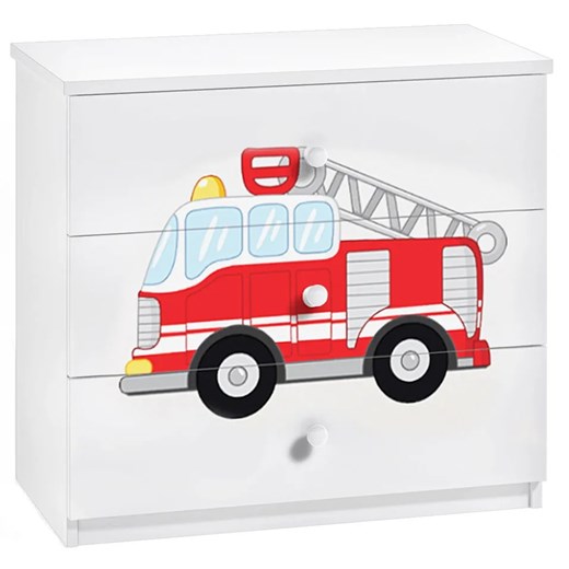 Komoda dziecięca na zabawki wóz strażacki - Happy 10X ze sklepu Edinos.pl w kategorii Meble dziecięce - zdjęcie 172208736