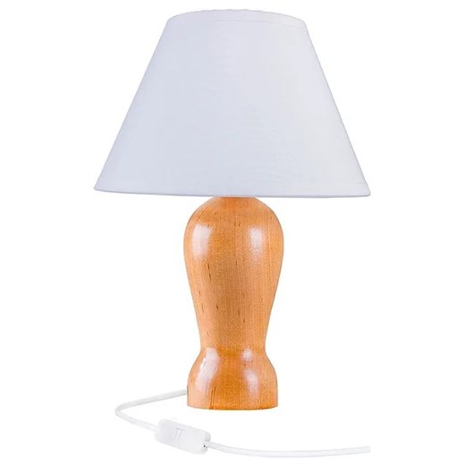 Drewniana klasyczna lampka nocna buk - S225-Revia Lumes One Size Edinos.pl