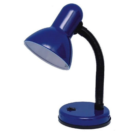 Niebieska lampka do biurka z ruchomym ramieniem - S271-Walia ze sklepu Edinos.pl w kategorii Lampy stołowe - zdjęcie 172209579