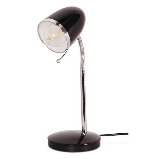 Czarna lampka biurkowa z ruchomym przegubem - S272-Harlet Lumes One Size Edinos.pl