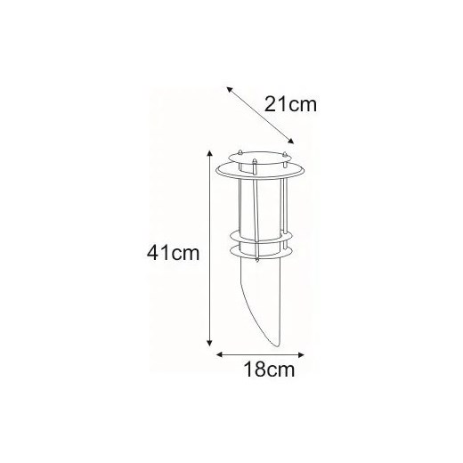 Nowoczesny chromowany kinkiet zewnętrzny - S280-Dertos Lumes One Size Edinos.pl