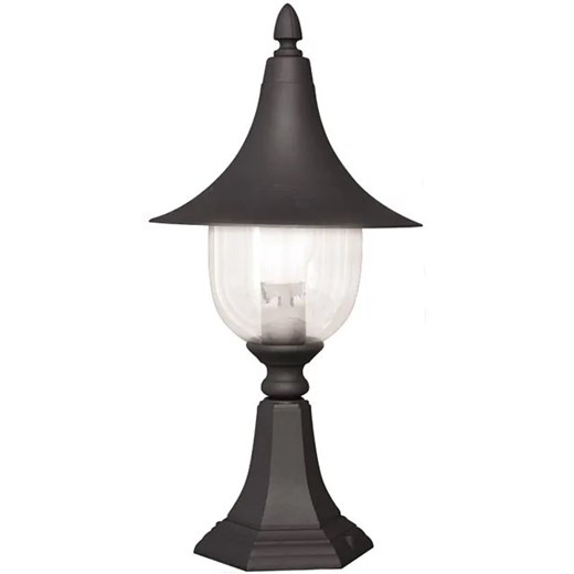 Czarna niska lampa ogrodowa klasyczna - S315-Cardan ze sklepu Edinos.pl w kategorii Oświetlenie ogrodowe - zdjęcie 172209776