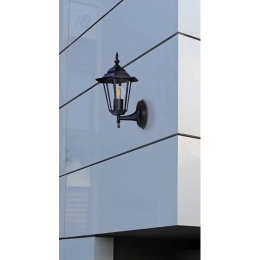 Czarny zewnętrzny kinkiet klasyczny - S331-Relva Lumes One Size Edinos.pl