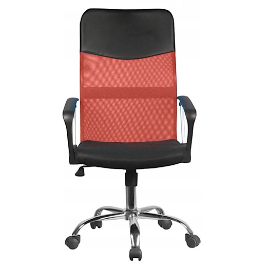 Czerwony ergonomiczny fotel obrotowy - Ferno Elior One Size Edinos.pl