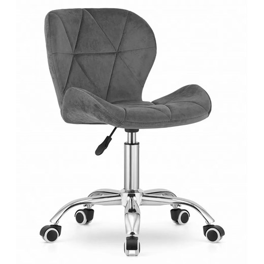 Ciemnoszare pikowane biurowe krzesło obrotowe - Renes 4X ze sklepu Edinos.pl w kategorii Krzesła biurowe - zdjęcie 172209989