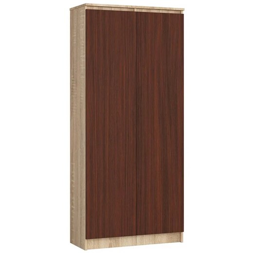 Zamykany regał biurowy dąb sonoma + wenge - Ornaro Elior One Size Edinos.pl