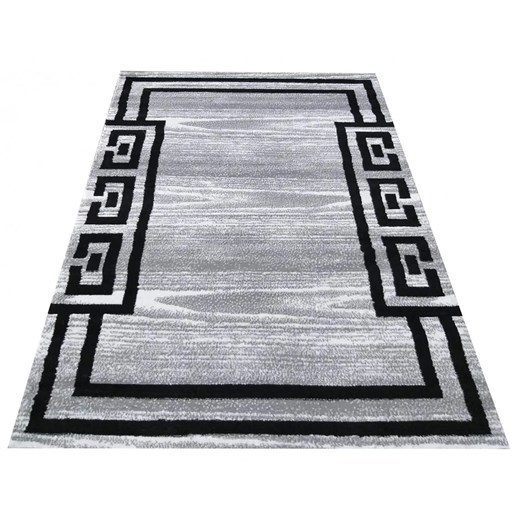 Szary dywan z greckim wzorem - Bonix ze sklepu Edinos.pl w kategorii Dywany - zdjęcie 172210267