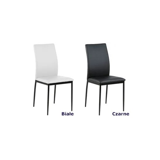 Tapicerowane krzesło białe - Mervi 3X Elior One Size Edinos.pl