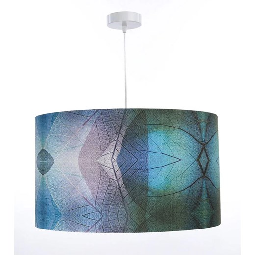 Srebrna nowoczesna lampa wisząca z abażurem - S389-Kerva Lumes One Size Edinos.pl