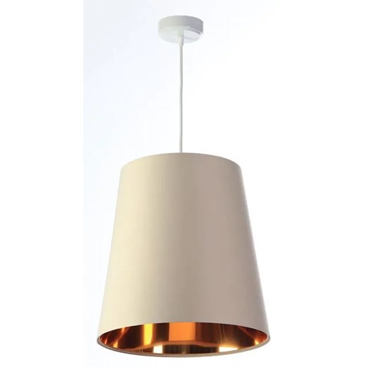 Kremowa lampa wisząca z abażurem rose gold - S405-Arva Lumes One Size Edinos.pl