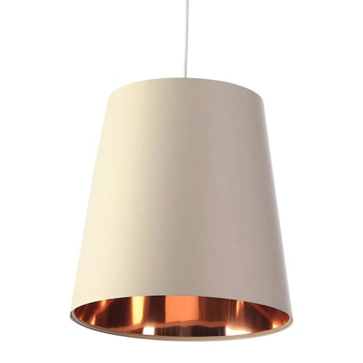 Kremowa lampa wisząca z abażurem rose gold - S405-Arva Lumes One Size Edinos.pl