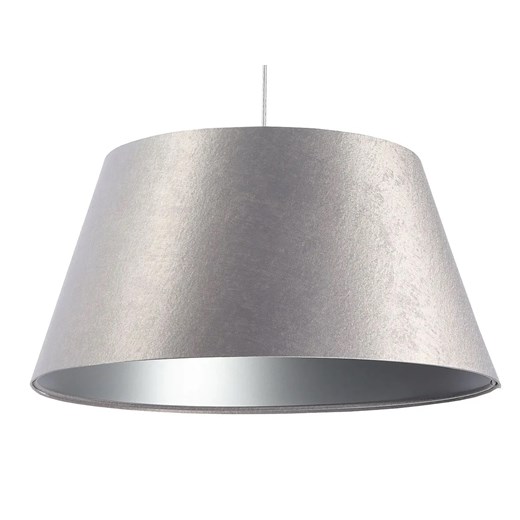 Srebrna lampa wisząca z trapezowym kloszem - S407 L9-L01 ze sklepu Edinos.pl w kategorii Lampy wiszące - zdjęcie 172211298