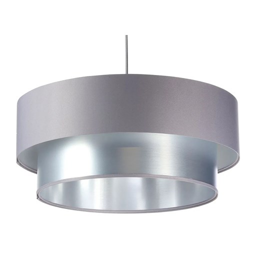 Srebrno-szara podwójna lampa wisząca - S418 D5-Z98 ze sklepu Edinos.pl w kategorii Lampy wiszące - zdjęcie 172211455
