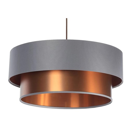 Miedziano-szara lampa wisząca nad stół - S418 C1-S38 ze sklepu Edinos.pl w kategorii Lampy wiszące - zdjęcie 172211469