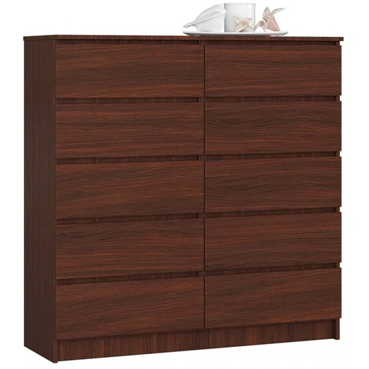 Klasyczna komoda do salonu wenge - Awoni 3X ze sklepu Edinos.pl w kategorii Komody - zdjęcie 172211578