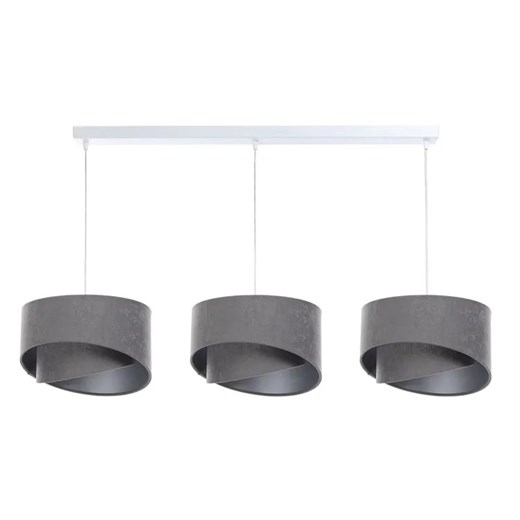 Szara asymetryczna lampa wisząca nad stół - 3X S501 H1-K59 ze sklepu Edinos.pl w kategorii Lampy wiszące - zdjęcie 172212197