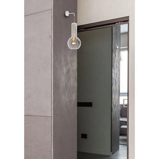 Biało-złoty kinkiet industrialny - S526-Morta Lumes One Size Edinos.pl