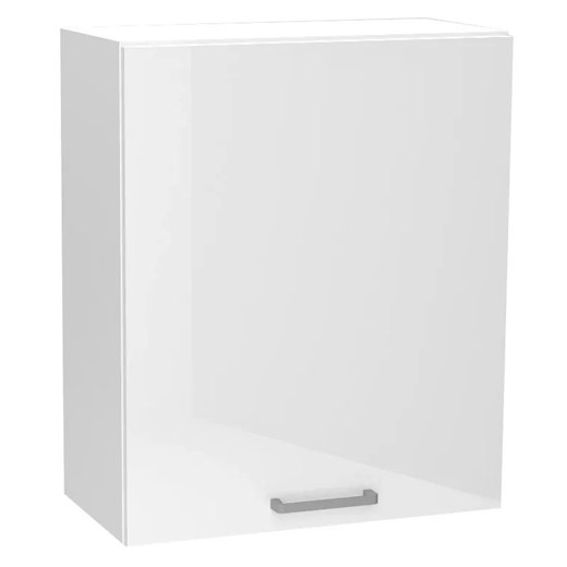 Biała skandynawska szafka kuchenna górna - Elora 24X 60 cm połysk ze sklepu Edinos.pl w kategorii Meble kuchenne - zdjęcie 172212497
