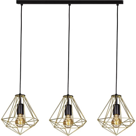 Potrójna druciana lampa wisząca nad wyspę - S537-Barex ze sklepu Edinos.pl w kategorii Lampy wiszące - zdjęcie 172212535