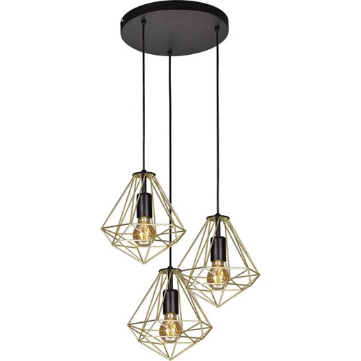 Geometryczna druciana lampa wisząca loft - S538-Barex ze sklepu Edinos.pl w kategorii Lampy wiszące - zdjęcie 172212538