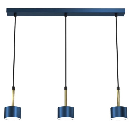 Niebiesko-złota lampa wisząca do salonu - N024-Circile Lumes One Size Edinos.pl