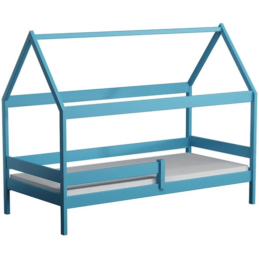 Niebieskie łóżko dziecięce domek - Petit 3X 180x80 cm Elior One Size Edinos.pl