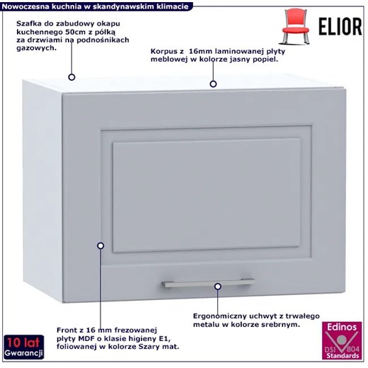 Kuchenna szafka nad okap 50 cm - Lorina 26X Elior One Size Edinos.pl