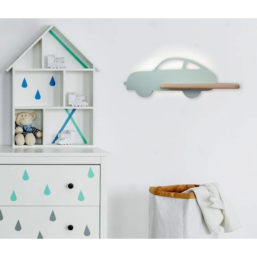 Lampka dziecięca autko miętowa - K041-Acar Lumes One Size Edinos.pl