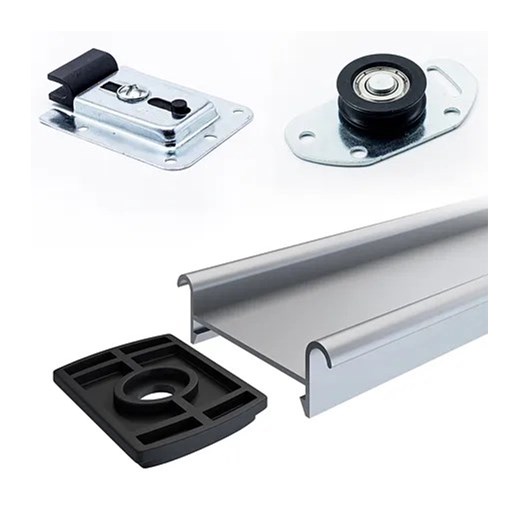 Szafa przesuwna antracyt + dąb sonoma 150 cm - Livia 4X Elior One Size promocja Edinos.pl