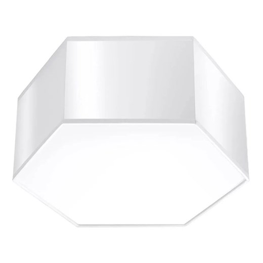 Biały plafon geometryczny 13,5 cm - S748 K3-K93 ze sklepu Edinos.pl w kategorii Lampy sufitowe - zdjęcie 172214467