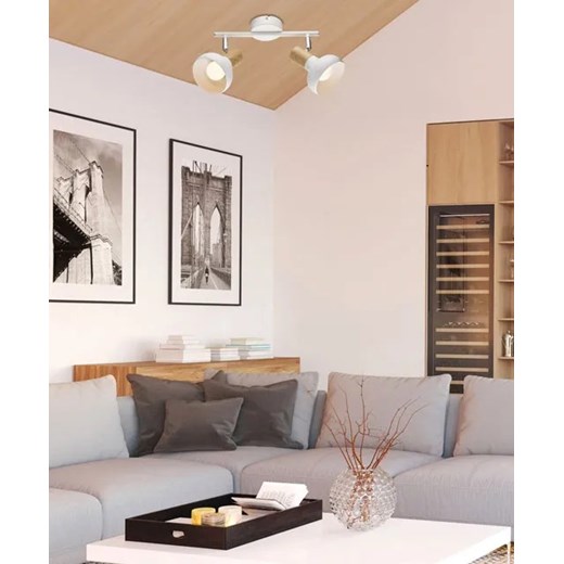 Biała lampa sufitowa loftowa - K096-Mirabel Lumes One Size Edinos.pl