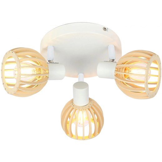 Biała lampa sufitowa w stylu skandynawskim - K092-Treja Lumes One Size Edinos.pl