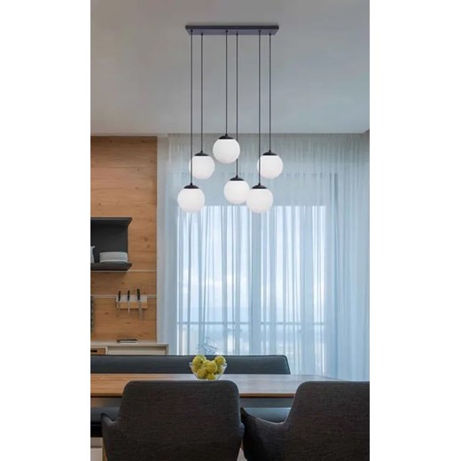 Lampa wisząca nad stół szklane kule - S763-Kalva Lumes One Size Edinos.pl