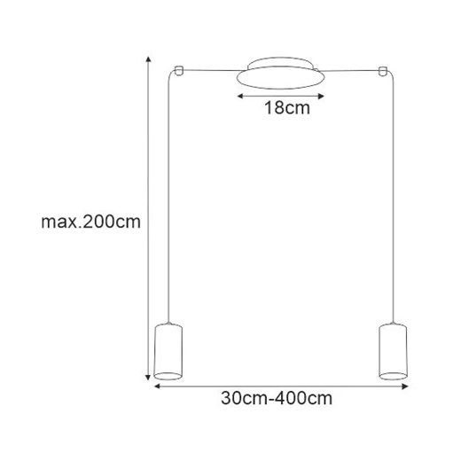 Loftowa lampa wisząca z regulacją zwisów - S780-Lona Lumes One Size Edinos.pl okazja