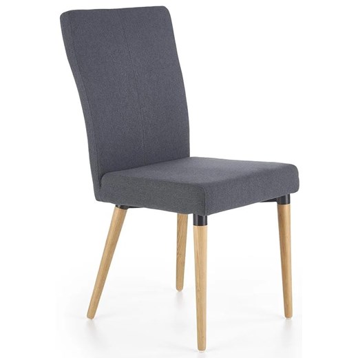 Krzesło drewniane Midler - popielate ze sklepu Edinos.pl w kategorii Krzesła - zdjęcie 172215886