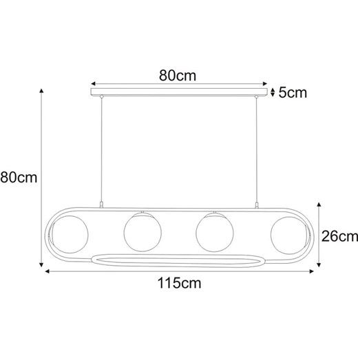 Industrialna lampa wisząca nad stół - S823-Lemoni Lumes One Size Edinos.pl okazyjna cena