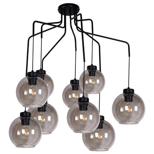 Duża lampa wisząca loftowa z 9 zwisami - 15X S827 M1-M65 ze sklepu Edinos.pl w kategorii Lampy wiszące - zdjęcie 172215995