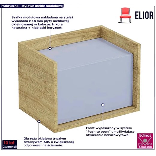 Szafka modułowa hikora + niebieski horyzont - Horizonte 7X Elior One Size okazja Edinos.pl