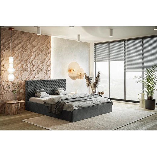Tapicerowane łóżko 120x200 Nuvell 4X - 36 kolorów Elior One Size promocja Edinos.pl