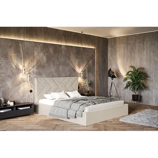 Tapicerowane łóżko 160x200 Grenell 3X - 36 kolorów Elior One Size promocyjna cena Edinos.pl