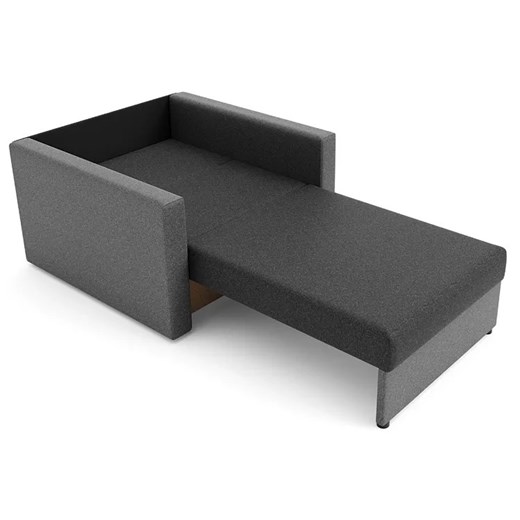 Sofa jednoosobowa amerykanka grafit + szary - Dayton 3X Elior One Size Edinos.pl