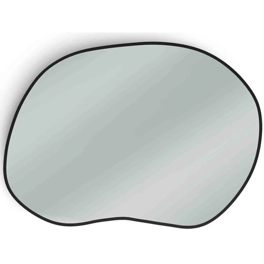 Podświetlane lustro w metalowej ramie 70x50 cm Fiso ze sklepu Edinos.pl w kategorii Lustra - zdjęcie 172217347