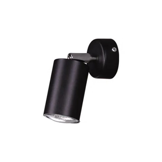 Czarny kinkiet reflektor tuba - S895-Nordia Lumes One Size Edinos.pl