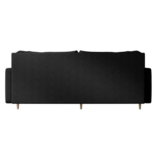 Czarna sofa+ rozkładana - Petra Elior One Size okazyjna cena Edinos.pl
