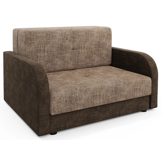 Sofa Rozkładana Jasny Brąz + Ciemny Brąz S2-M66 ze sklepu Edinos.pl w kategorii Sofy i kanapy - zdjęcie 172217559