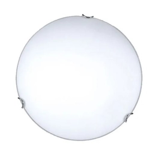 Biały minimalistyczny plafon sufitowy 30 cm - S924-Agna ze sklepu Edinos.pl w kategorii Lampy sufitowe - zdjęcie 172217776