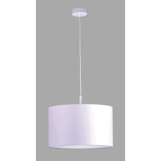Biała lampa wisząca z okrągłym abażurem - S963-Fario ze sklepu Edinos.pl w kategorii Lampy wiszące - zdjęcie 172217877