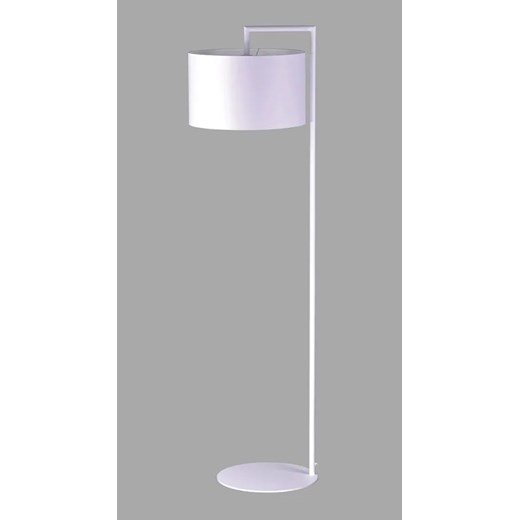 Biała lampa podłogowa z abażurem - S965-Vena ze sklepu Edinos.pl w kategorii Lampy podłogowe - zdjęcie 172217887